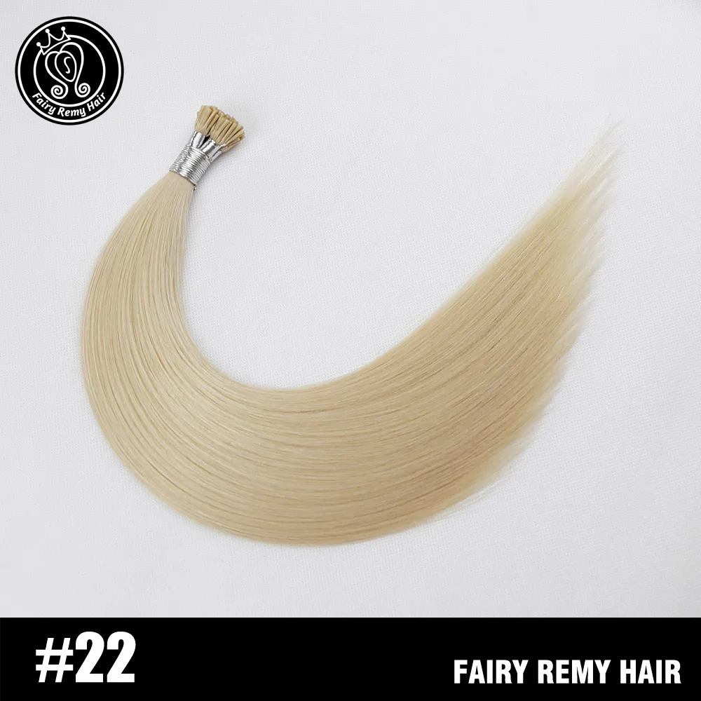 #22 Кератиновые накладные волосы для наращивания, Remy, европейские натуральные накладные волосы remy, сказочные волосы Remy, 20 дюймов, 50 шт./ПАК - Цвет: #22