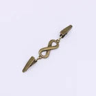 Винтажная бронзовая брошь, булавка для платья, ювелирная брошь, серебристые булавки из цинкового сплава 9,5 см