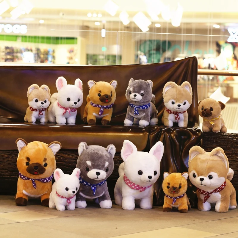 

30/45/60cm Cute Corgi Dog Plush Toy Stuffed Soft Animal Cartoon Pillow Lovely Christmas Gift for Kids Kawaii Valentine Present