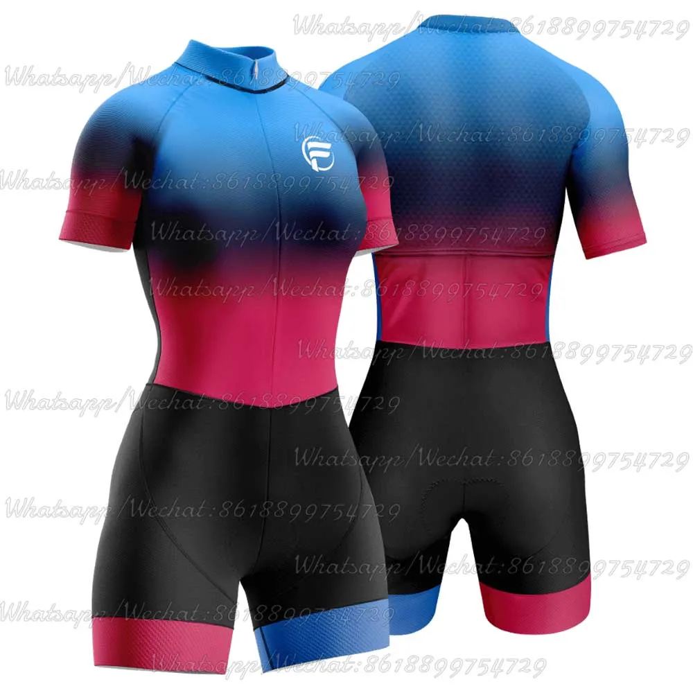 

One Piece Bodysuit Cycling Skinsuit Quick Dry Racing Team Summer Bike Triathlon Women Ciclismo Speedsuit Breath Jumpsuit Mujer