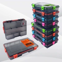 1pc 5 compartments fishing lure boxes bait storage box waterproof transparent fishing tackle hook case organizer fishing acces