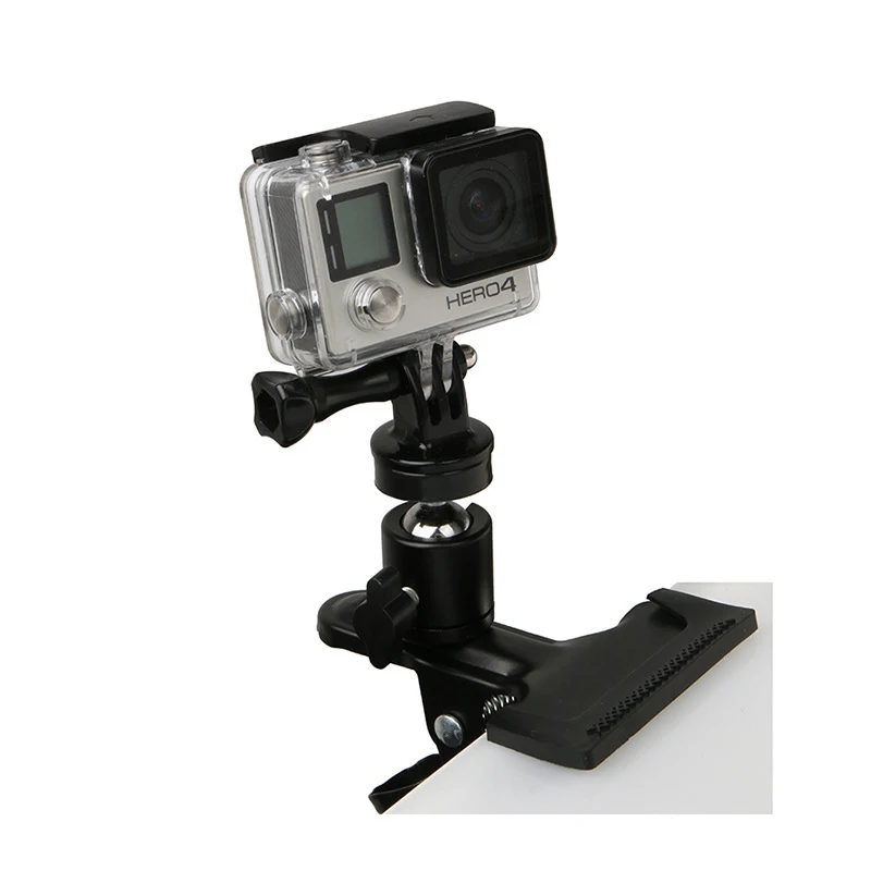 Вращающийся на 360 градусов крепкий зажим Универсальный для Gopro hero 8 7 6 5 4 3 SJCAM Xiaomi Yi