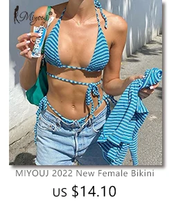 crochet bikini set Miyouj Push Up Swimsuits Sexy Bikinis Women Swimwear 2022 New Bikini Set Shiny Fabric Blue Solid Bathing Suits Summer Beachwear sport bikini set