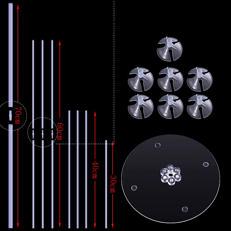 7 шт./компл. подставка для воздушных шаров держатель шарика Колонка воздушный шар