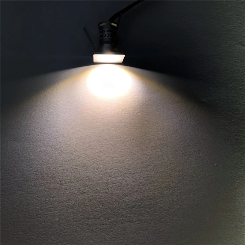 9 шт./лот DC12V 1W Mini LED Downlight Bridgelux Chip Waterproof IP65 светодиодный прожектор светильник для