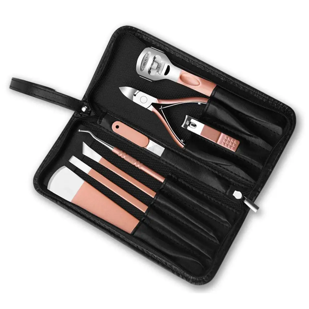Nail Pedicure Set Stainless Steel Manicure Kit Care Tool For Dead Skin Callus Removal Nair Tools |