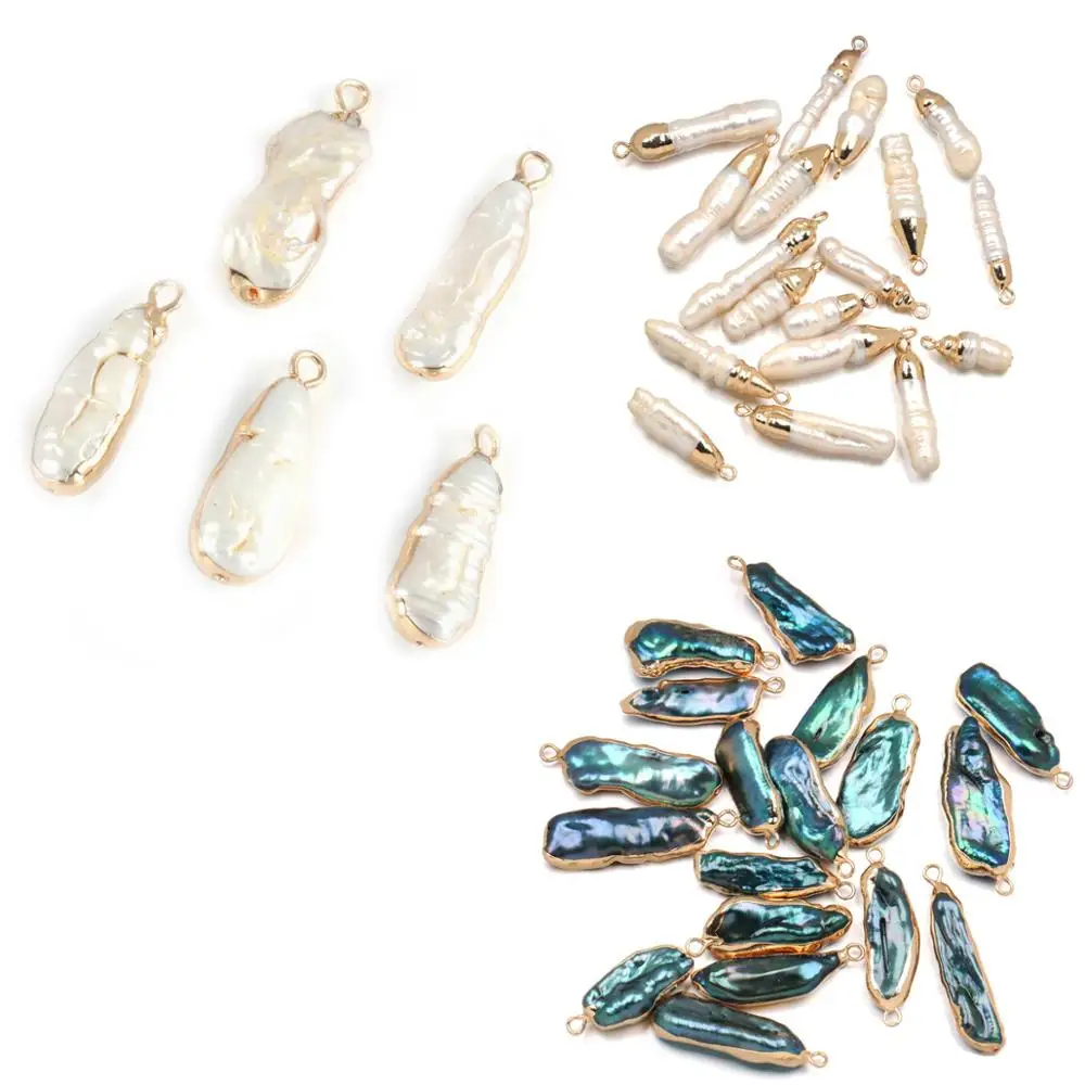 Подвески из натурального пресноводного жемчуга в форме колонки для изготовления