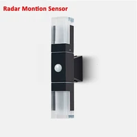 6pcs 12w 15w 20w radar motion sensor waterproof ip65 led wall light outdoor indoor smart induction for aisle concise balcony