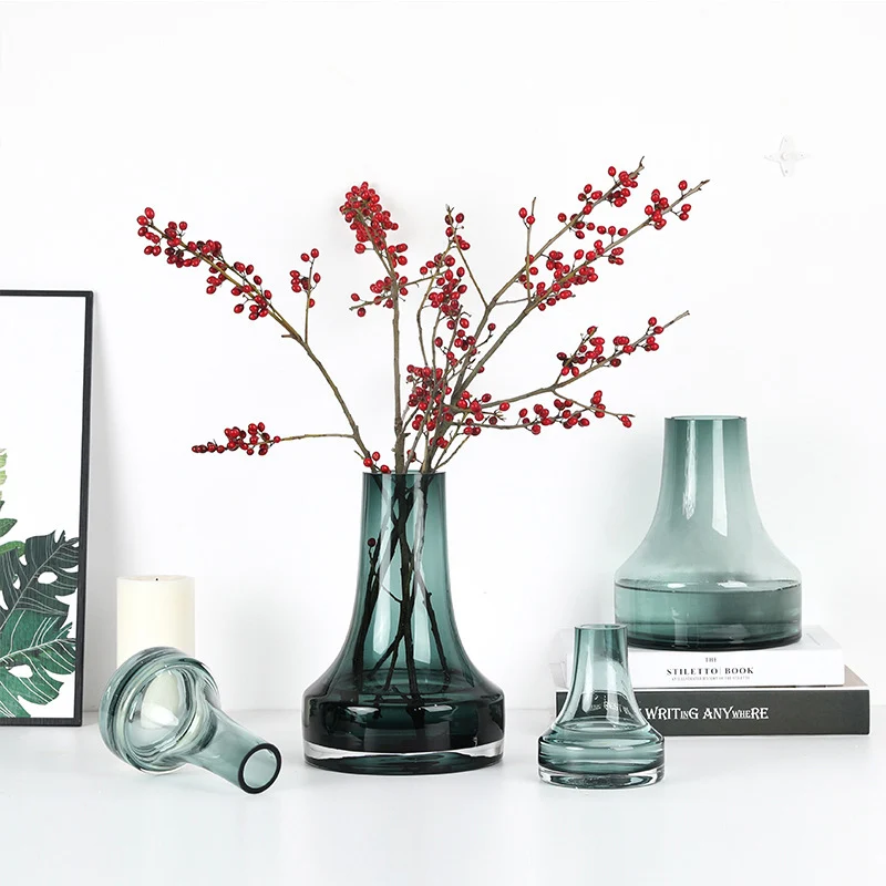 Скандинавская стеклянная ваза для украшения дома аксессуары гидропоники цветов