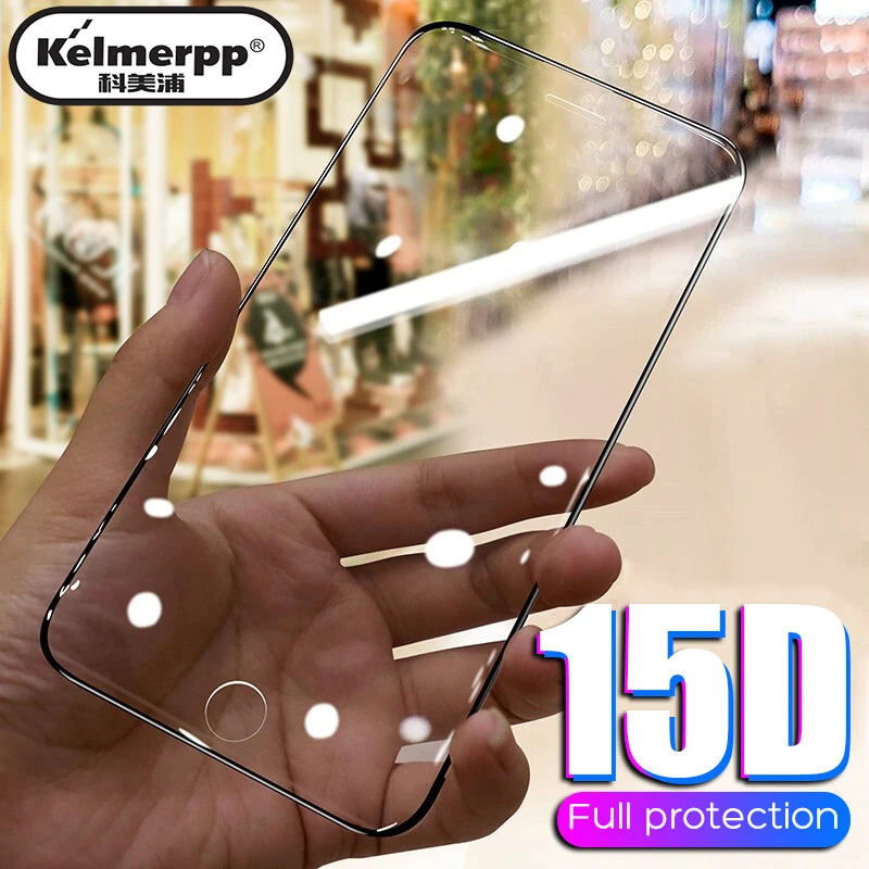 Защитная пленка 15D для IPhone 6 S 7 8 Plus X защитная Pantalla De Vidrio Borde Suave Curvado XR XS MAX|Защитные