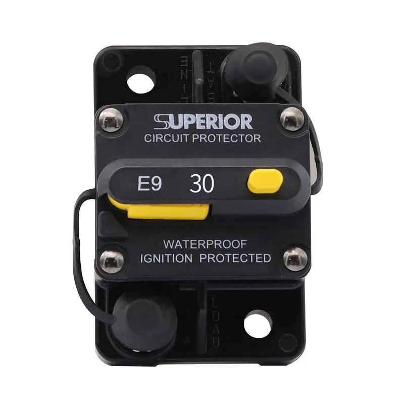 

DC 12V-72V universally 30A AMP Circuit Breaker Fuse Hand Reset Car Boat Auto Waterproof Fuse Box Fuse Car Fusibles Amplificador