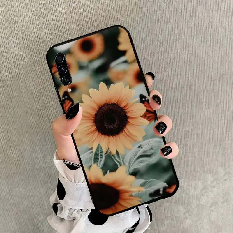 

Sunflower sunset flower pattern Phone Case For Samsung Galaxy A 3 6 7 8 10 20 30 40 50 70 71 10S 20S 30S 50S PLUS