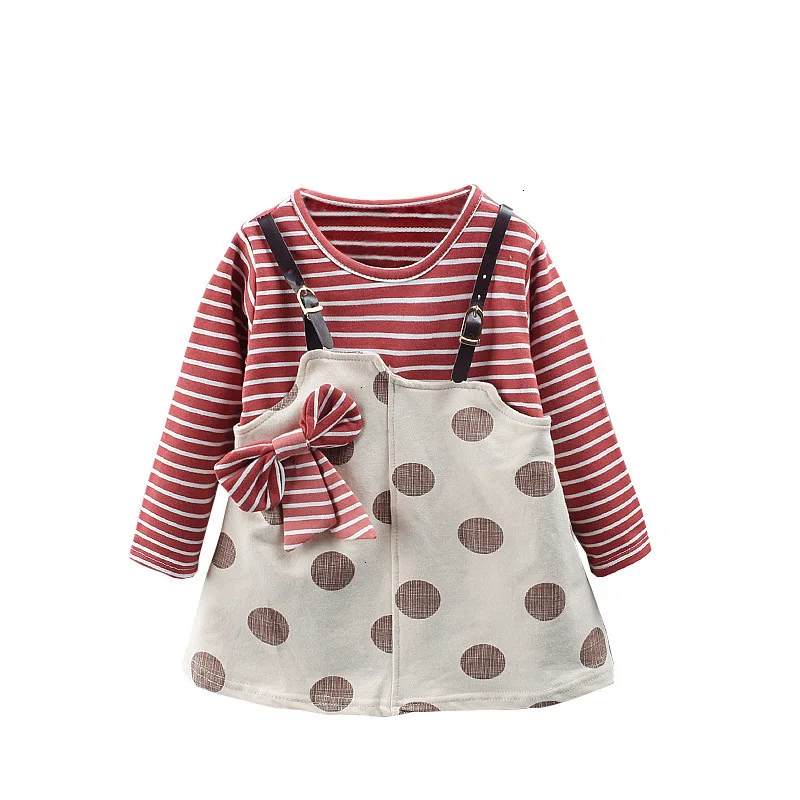 Платье для маленьких девочек сезон весна-осень хлопковое платье принцессы с