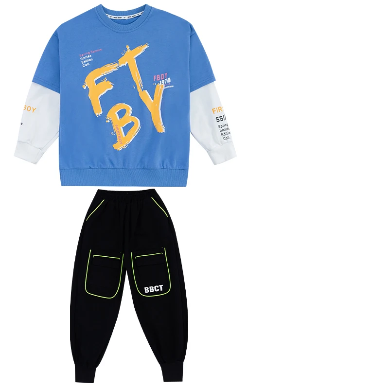 

Kids Hip-Hop Performance Clothes Girls Jazz Dance Costumes Boys Street Dance Trend Suit Child Modern Catwalk Show Outfit