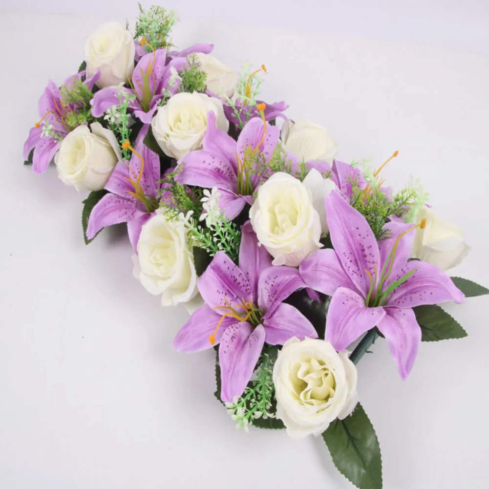 Искусственная ряд цветов настенная арка в виде цветка лилии искусственная Роза