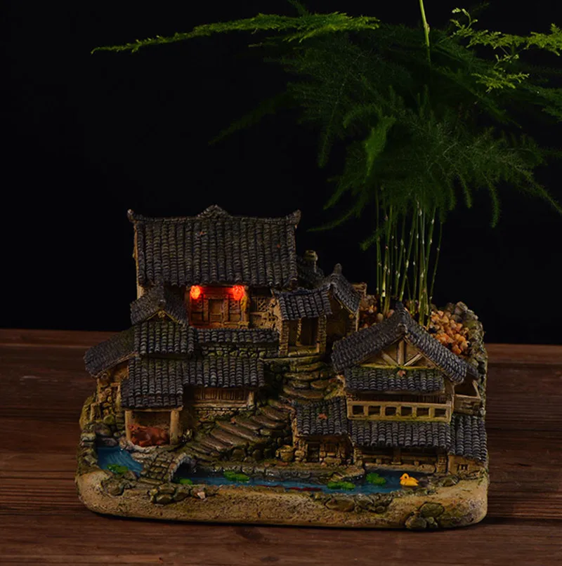 

Aquarium Asian House Decoration Calamus Bonsai Pot,Garden Decoration