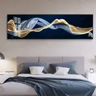 Абстрактная Роскошная Картина на холсте с лентами, постеры и принты, настенные картины в скандинавском стиле для гостиной, спальни, Современный домашний декор