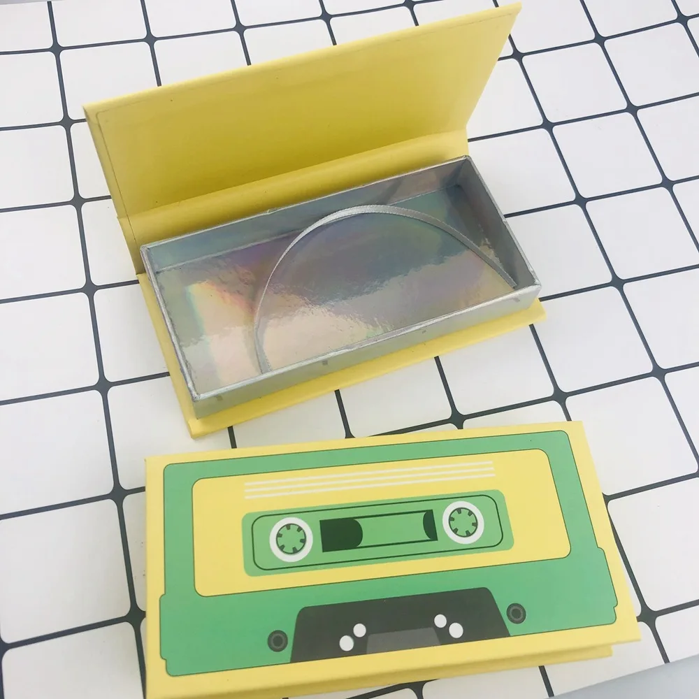 Оптовая продажа упаковка для ресниц из норки чехол с лотком принтом в виде