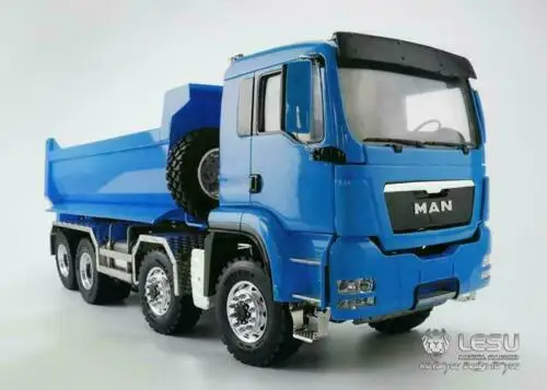 

1/14 LESU 8*8 RC MAN Front Hydraulic Lifting Dumper Truck Painted Model Sound THZH0486-SMT2