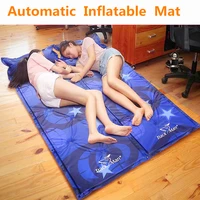can splicing camping fill foam air mattresses automatical inflatable mat moisture pad dampproof mat outdoor picnic sleeping bag
