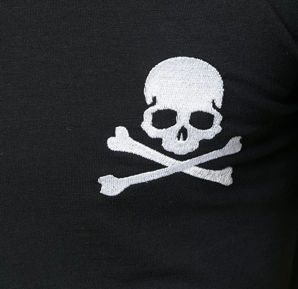 Футболка мужская с вышивкой хлопок удобная модная летняя короткая рубашка