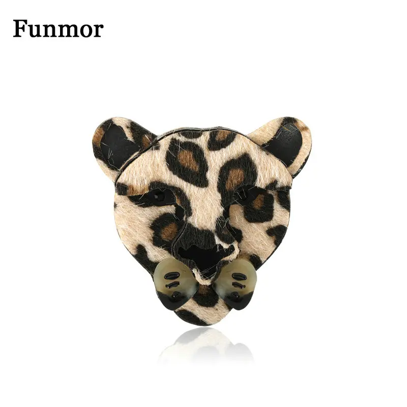 Женская/Мужская брошь с леопардовым принтом украшение для пальто и сумок|Броши| |
