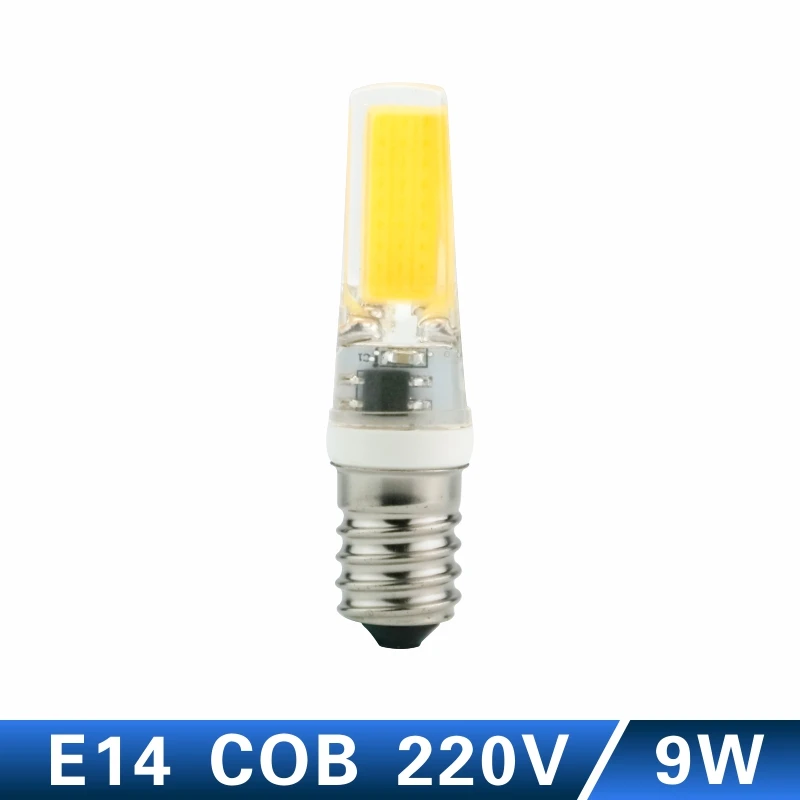 E14 9W 220V Светодиодный светильник LATTUSO G4 G9 E14 AC/DC 12 В 220 В 3 Вт 6 Вт 9 Вт COB светодиодный G4 G9 Лампа с регулируемой яркостью для хрустальной люстры - Испускаемый цвет: E14 9W 220V