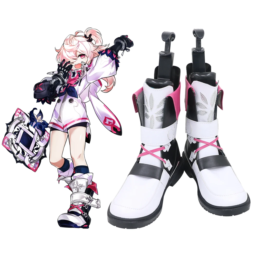 

Elsword Mysterious Child Laby Nisha Second Class Advancement 2nd Job Rumble Pumn Ver. Game Cosplay Shoes Boots C006