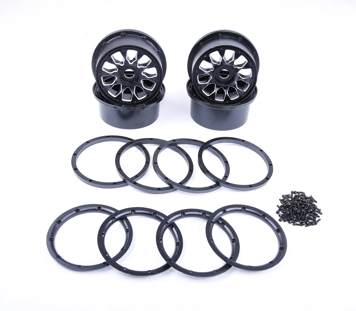 Metal Wheel Hub with Ring Set for 1/5 HPI KM Rofun Rovan Mcd Gtb Racing Baja 5B Ss 5T Truck Rc Car Toys Parts | Игрушки и хобби