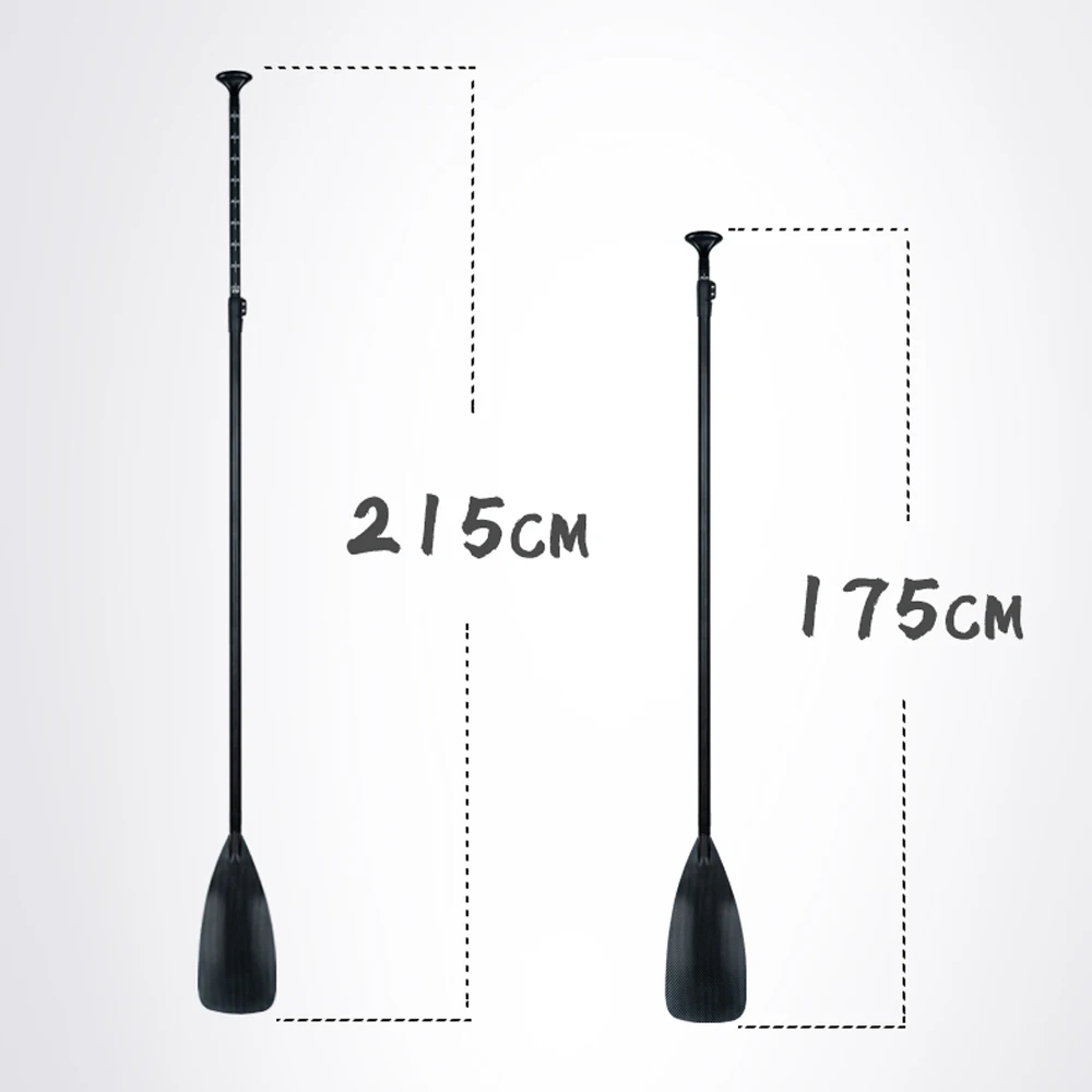 Весло для Sup-серфинга из стекловолокна с напечатанным лезвием 3K 175-215 см