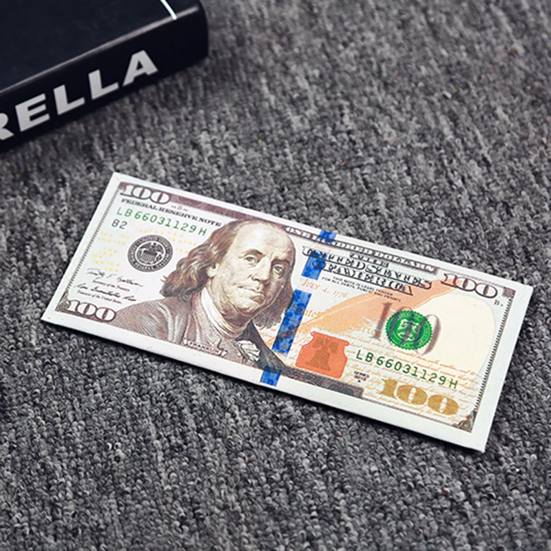 

Canvas Wallet Money Euro Usd U.s. Fake 100 Dollars Money Bill Toy Men's New Creative Personalized Japan Korea Multiple Styles