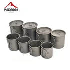 Титановая чашка Widesea 200 мл, посуда для отдыха на открытом воздухе, туризма, походов, кухни, кемпинга, путешествий