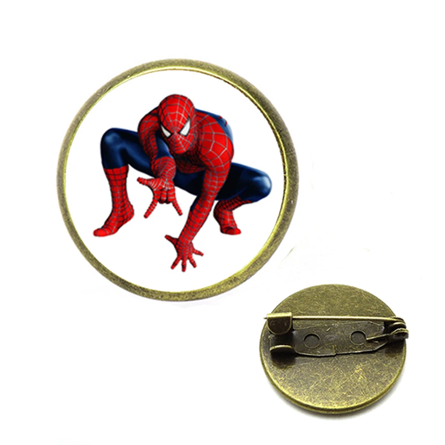 Брошь с символикой Мстителей Человек паук Капитан Америка Железный человек
