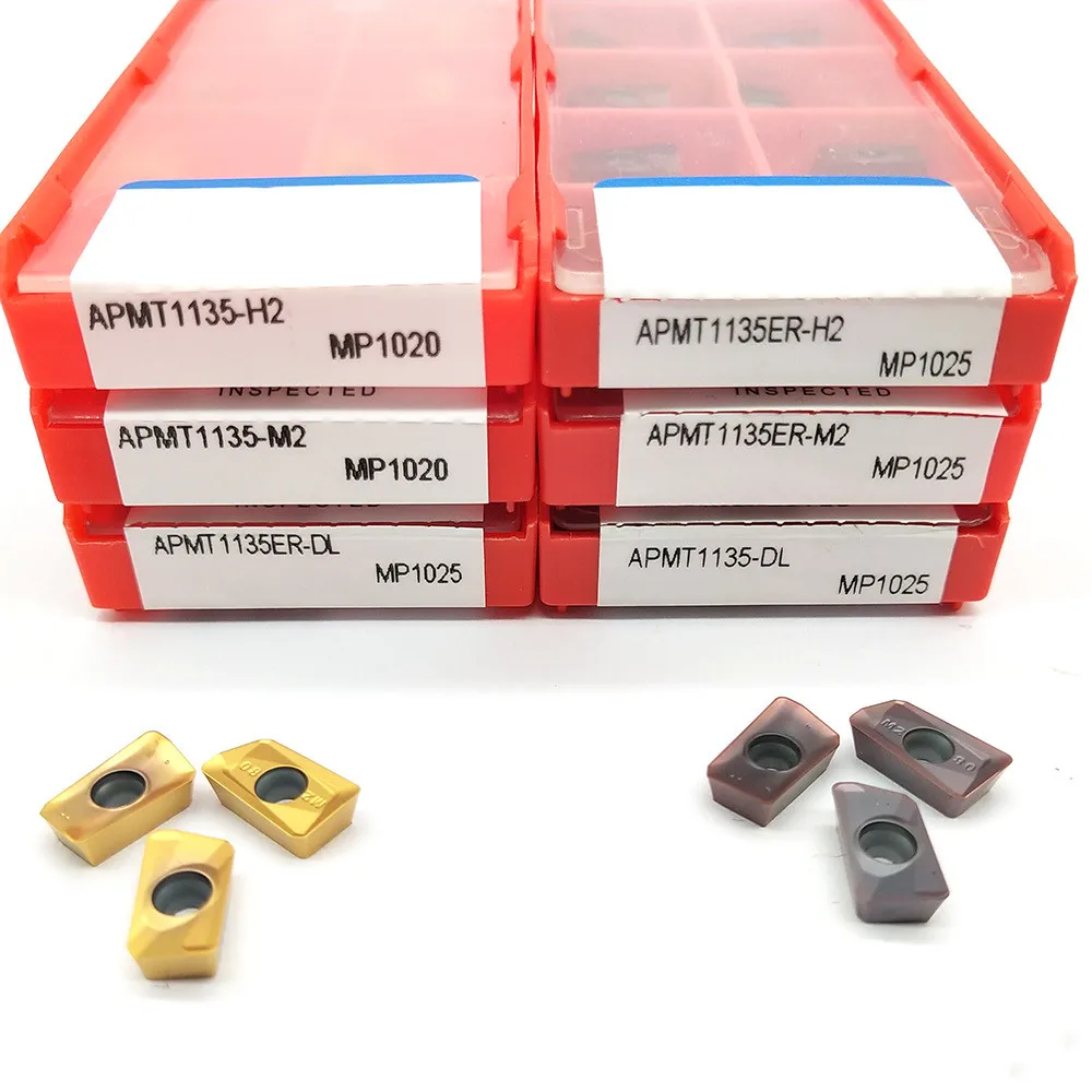 

10pcs/lot APMT1135 H2 MP1025 APMT1135 M2 MP1025 APMT1135 DL MP1025 CNC External Turning Tool Hard Alloy Lathe Cutter Milling