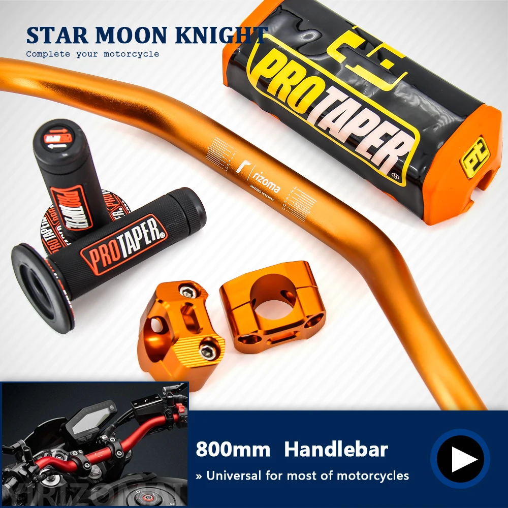 Руль PRO Taper Pack Fat Bar 1 1/8 &quotDirt Pit Bike руль для мотокросса 800 мм Длина 28 RIZOMA aluminum|Руль