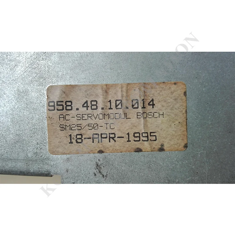 

In Stock BOSCH Servo Drive SM 25/50-TC DC520V/50A Fully Tested