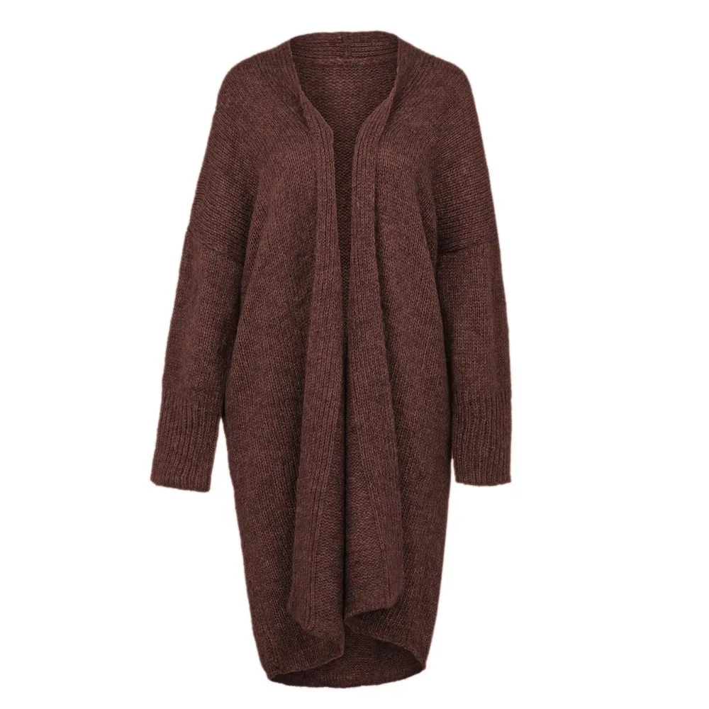 Long Popcorn Colorful Cardigan Sweater Oversized Women Winter Warm Thick Plus Size Wool Solid Sweaters Loose Mujer Streetwear |