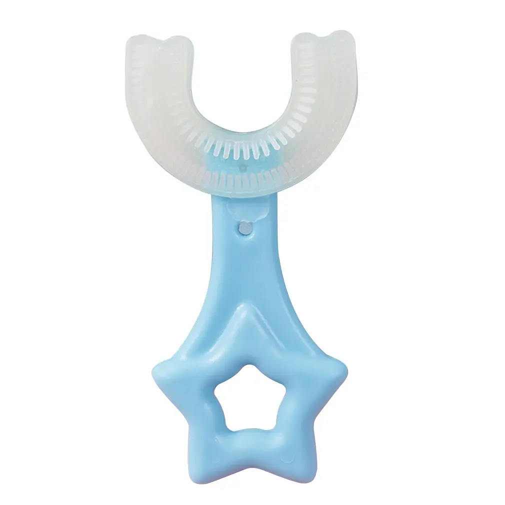 

Toothbrush U-shaped Manual Training Toothbrush Children's Cleaning Toothbrush U-shaped Rubber Soft Brush