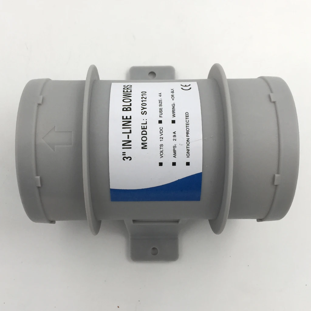 

3 "в линии морской Трюмный воздуходувка 12V Тихая лодка белый костюм лодка/Караван