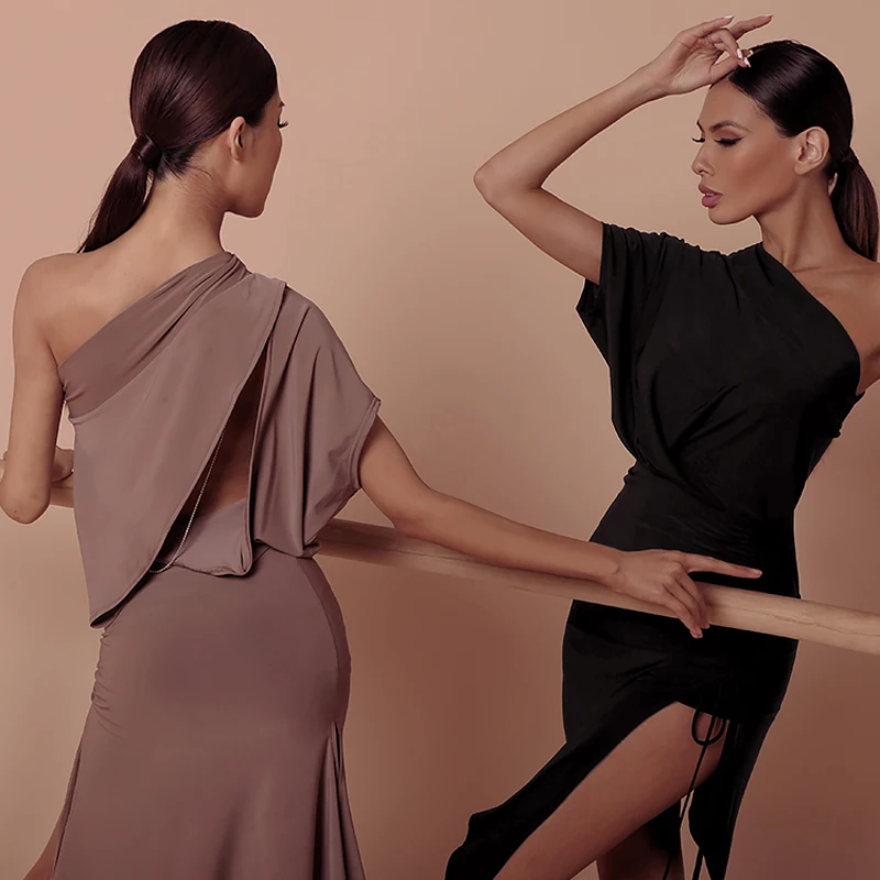 Женское танцевальное платье черного цвета бальные платья для латинских танцев