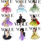 Термонаклейки на одежду Poemyi Vogue Girls, термонаклейки, аппликация, очень странные дела