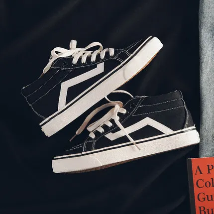 Розовые высокие холщовые туфли для женщин новинка весны 2020 дикая Модная японская