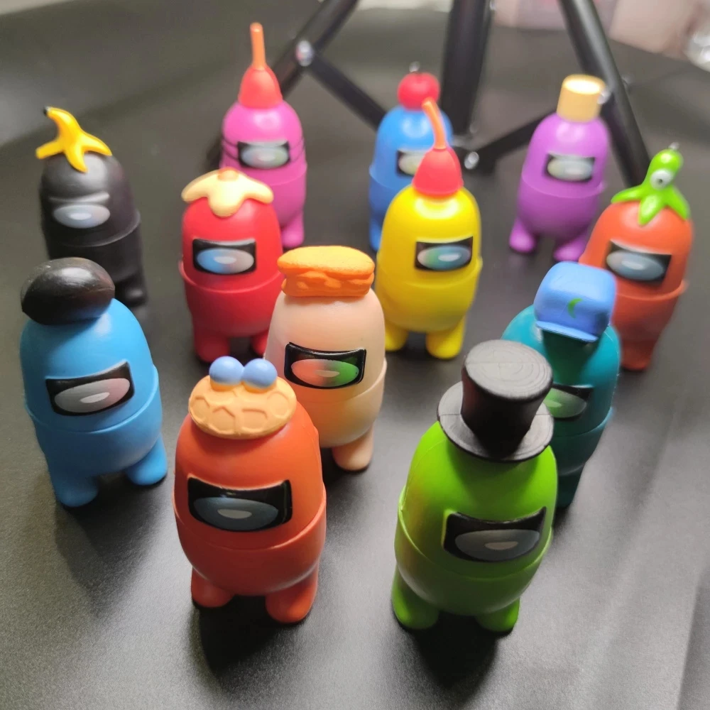 

Hot Game Among Us PVC Action Figures Model Toys Computer Desktop Dolls Gifts Set