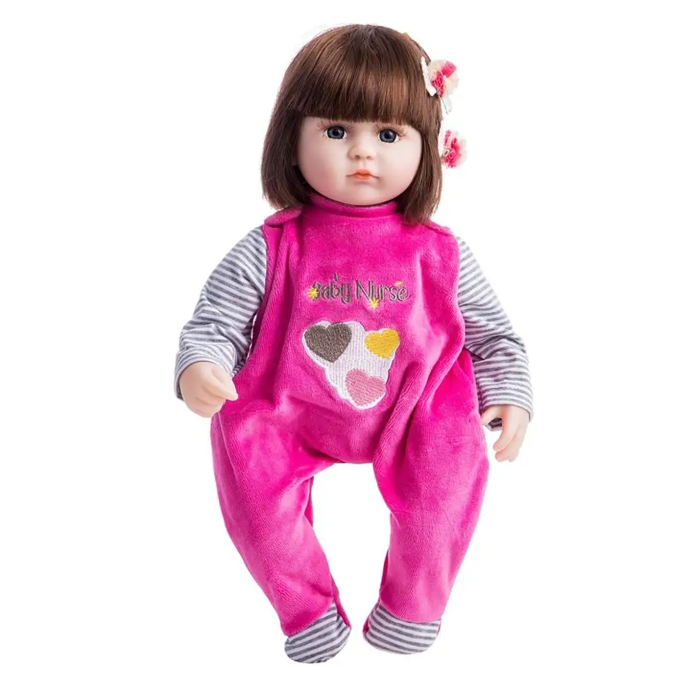 

42 см Реалистичная мягкая кукла Bebe, высокое качество, кукла для новорожденных, силиконовая детская игрушка для девочек