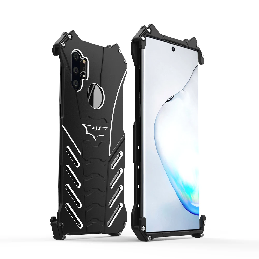 Роскошный ударопрочный чехол с подставкой для Samsung galaxy Note 10 10Pro алюминиевый