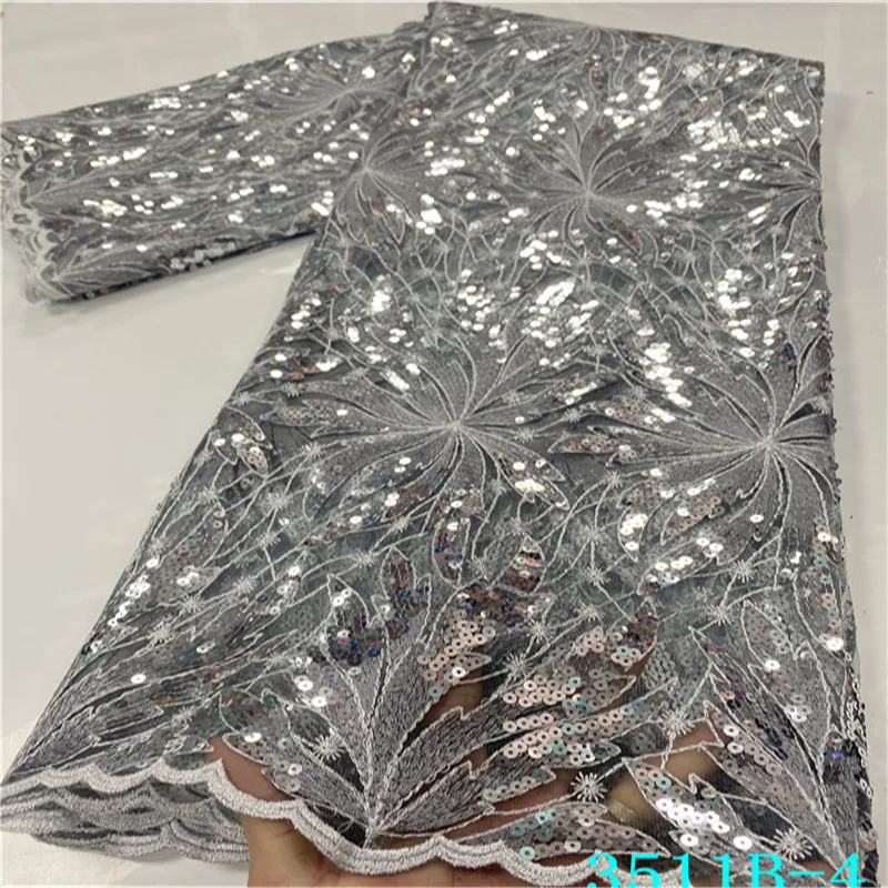 Кружевная ткань золотого цвета с африканскими блестками кружевная отделка