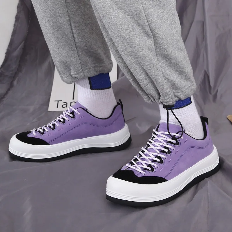 Кеды мужские плоская Вулканизированная подошва высокие берцы на шнуровке