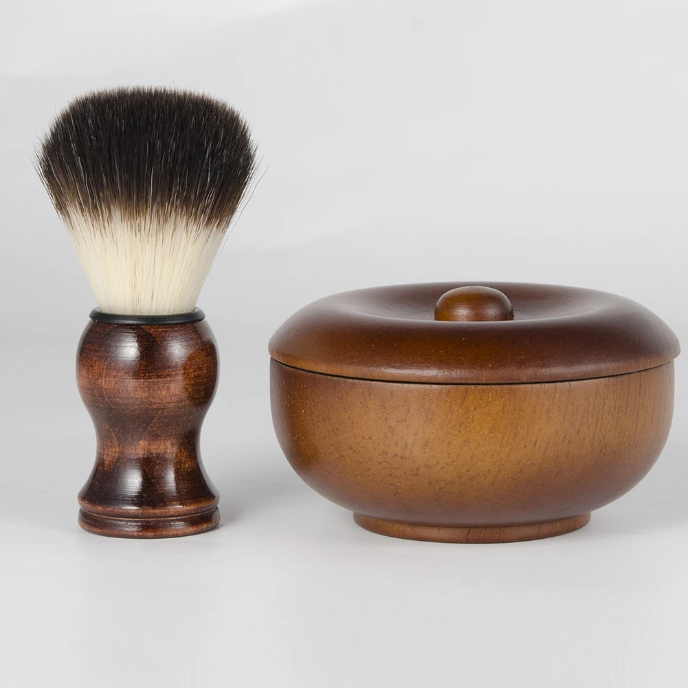 Щетка для бритья путешествий Уход за лошадьми деревянный средство мыло чаша