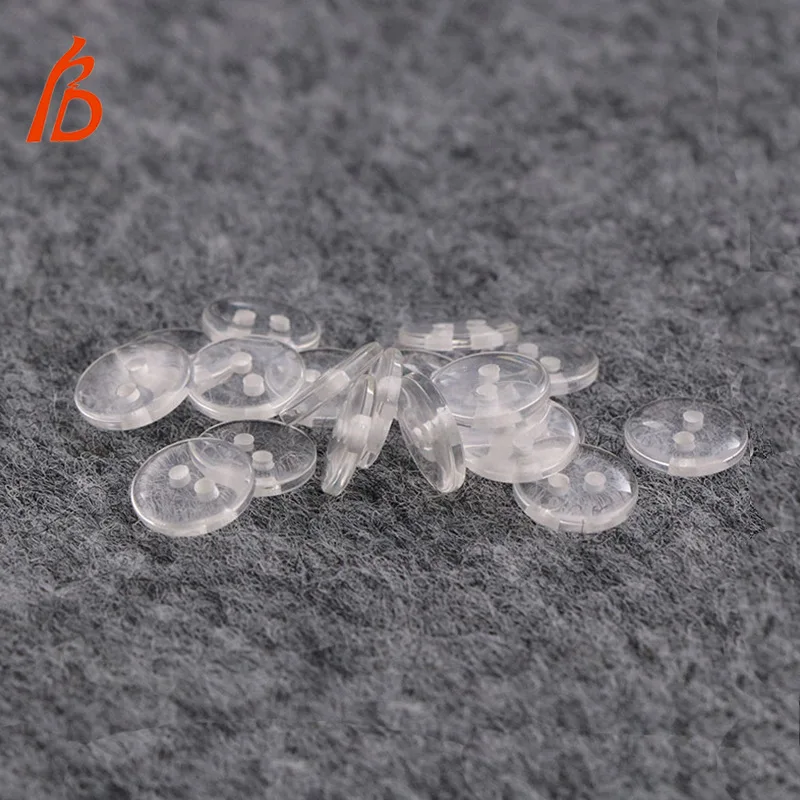 100 шт. прозрачная пряжка с двумя отверстиями из смолы Пряжка для хлеба фурнитура
