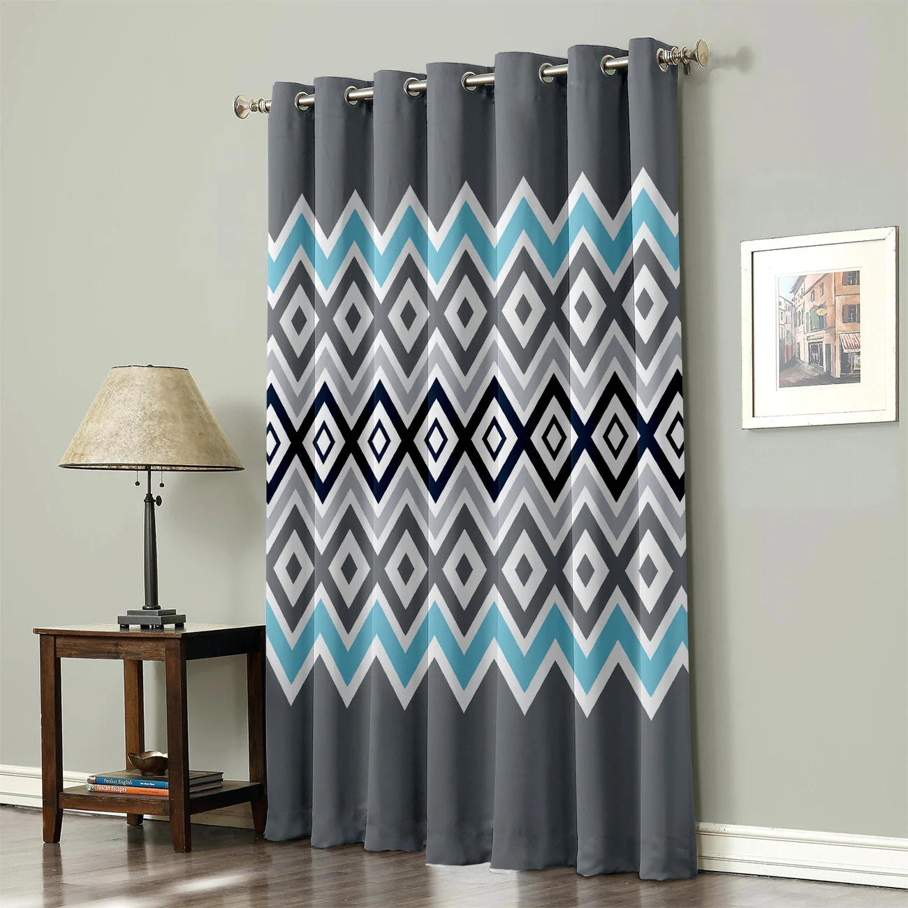 Современные Геометрические занавески для окна s-образные гостиной ванной